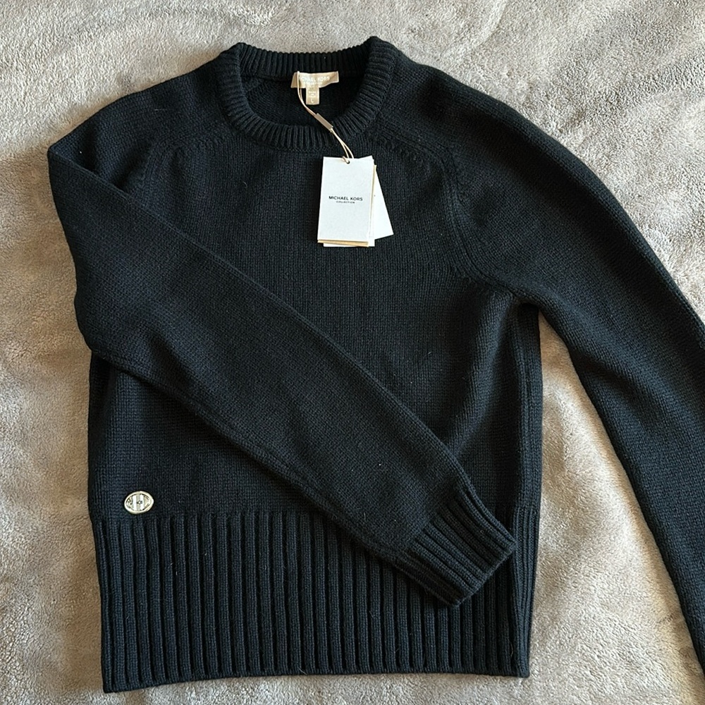 Michael Kors Collection NWT black cashmere sweater!
